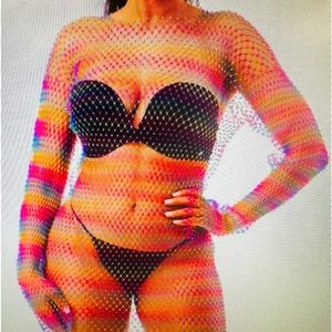 Fishnet Swim Cover Up